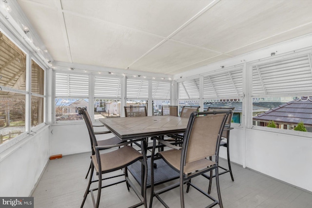 view of sunroom