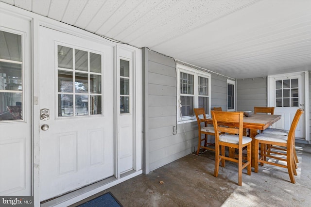 exterior space featuring covered porch