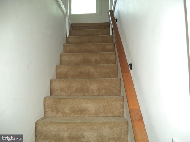 view of stairway