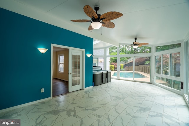 4501 Peppermill Ct, Dumfries, VA 22025 - unfurnished sunroom featuring french doors