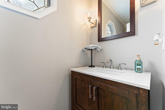 bathroom featuring vanity