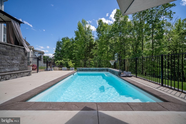 187 Verbena Dr, Stafford, VA 22554 - view of pool featuring fence and a patio area