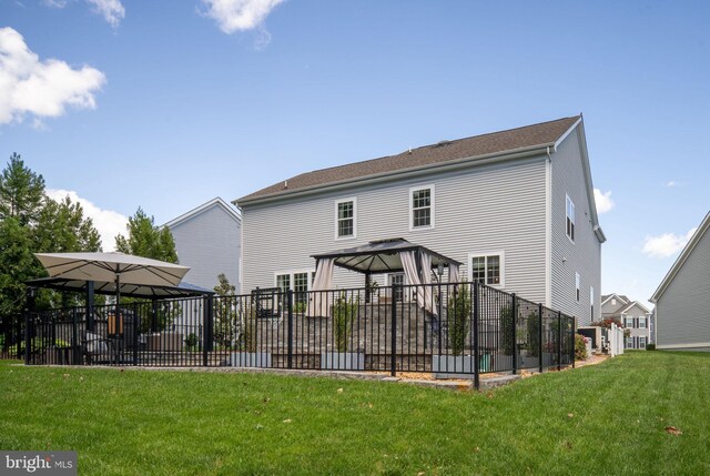 187 Verbena Dr, Stafford, VA 22554 - back of property with a gazebo
