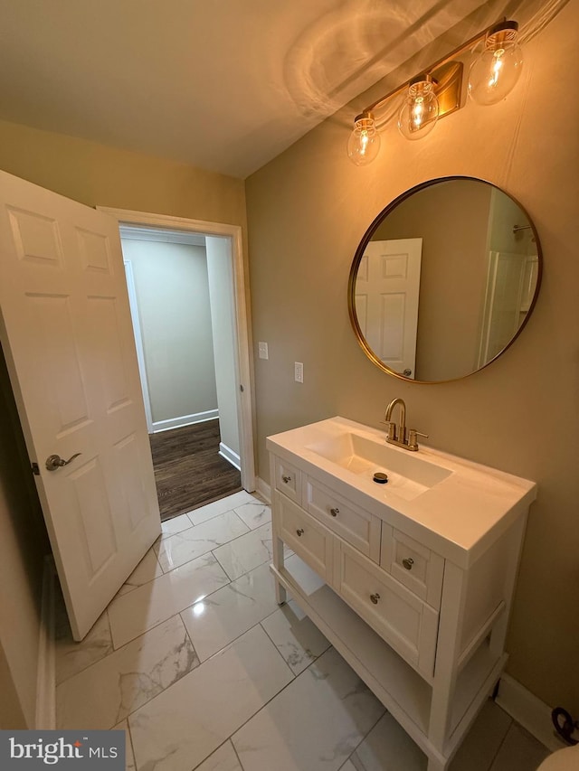 18820 Kerill Rd, Triangle, VA 22172 - bathroom with marble finish floors and vanity