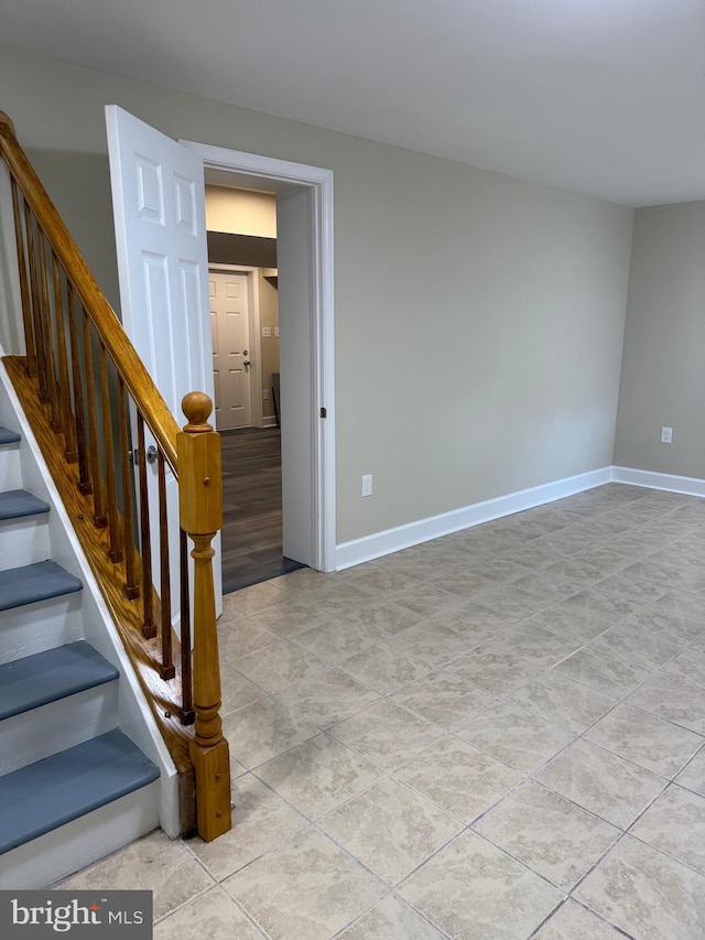18820 Kerill Rd, Triangle, VA 22172 - empty room with light tile patterned flooring and stairway