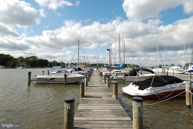 61 E Lake Dr, Annapolis, MD 21403 - dock area featuring a water view