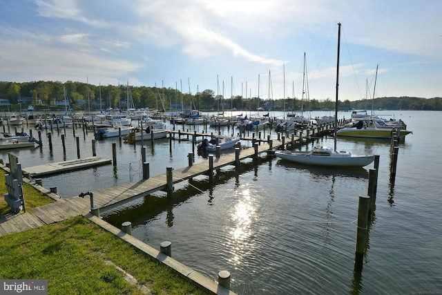 61 E Lake Dr, Annapolis, MD 21403 - view of dock featuring a water view