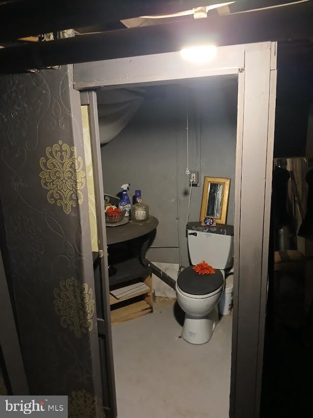 2145 Old Welsh Rd, Willow Grove, PA 19090 - bathroom with toilet and concrete flooring