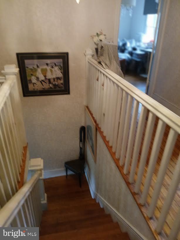 2145 Old Welsh Rd, Willow Grove, PA 19090 - staircase with wood finished floors