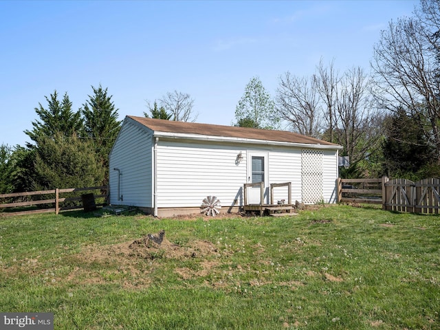 2796 Green Spring Rd, Winchester, VA 22603 - view of outbuilding featuring a fenced backyard