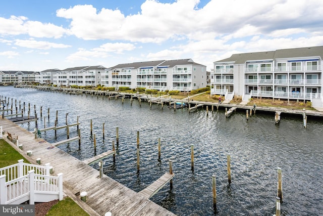 12301 Jamaica Ave Unit E21605, Ocean City, MD 21842 - dock area featuring a water view and a residential view