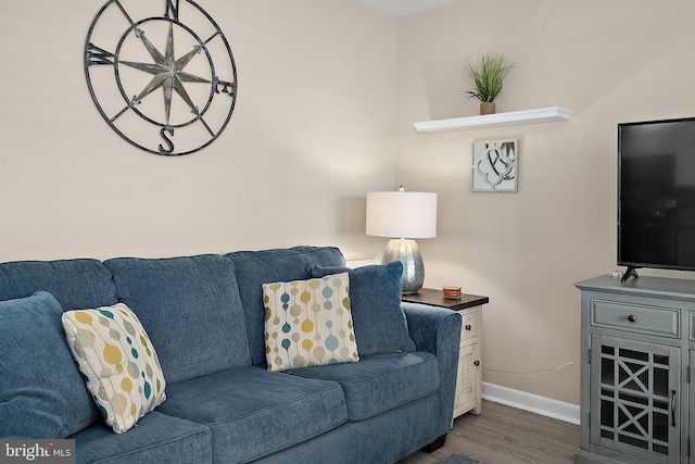 12301 Jamaica Ave Unit E21605, Ocean City, MD 21842 - living area with baseboards and wood finished floors