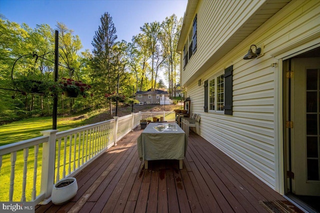 972 Smithbridge Rd, Glen Mills, PA 19342 - wooden deck with a yard