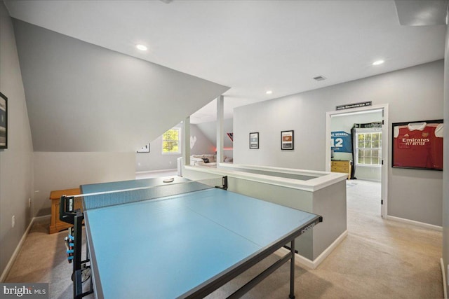 972 Smithbridge Rd, Glen Mills, PA 19342 - rec room featuring recessed lighting, baseboards, and light colored carpet