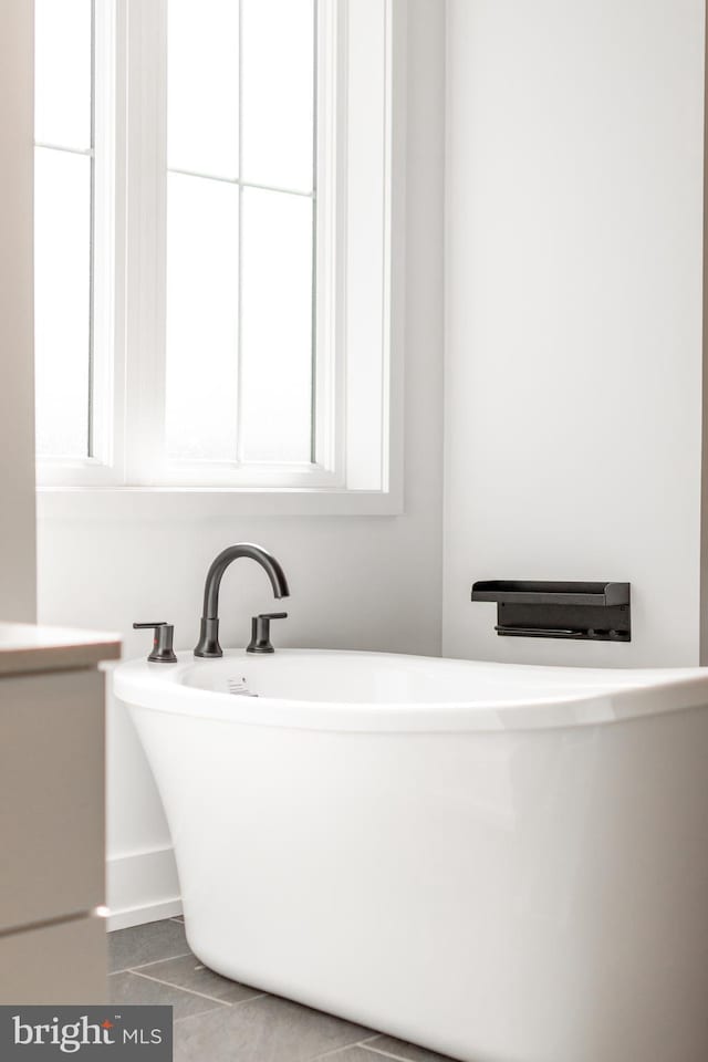330 Trout Rd, State College, PA 16801 - full bathroom featuring tile patterned floors and a freestanding bath