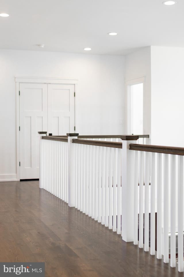 330 Trout Rd, State College, PA 16801 - hall with wood finished floors and recessed lighting