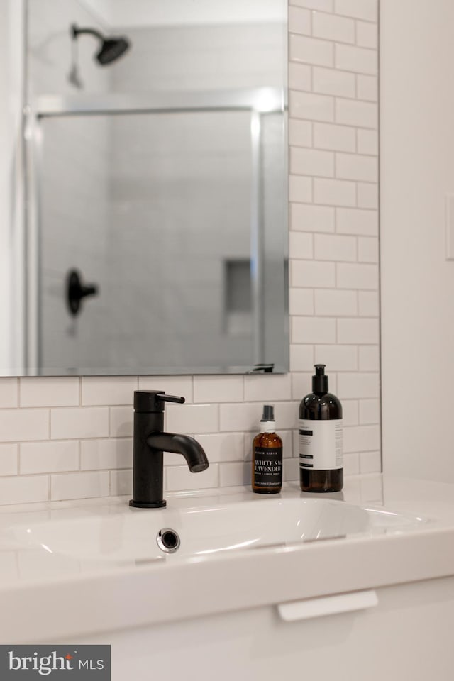330 Trout Rd, State College, PA 16801 - bathroom with decorative backsplash and a sink