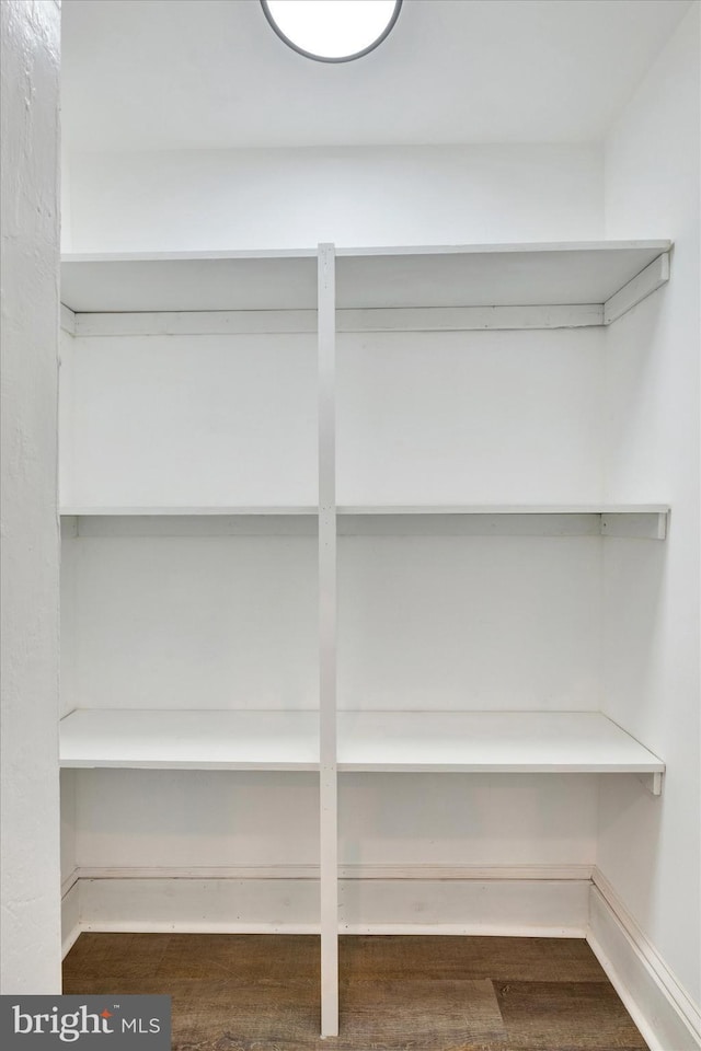 interior details featuring baseboards and wood finished floors