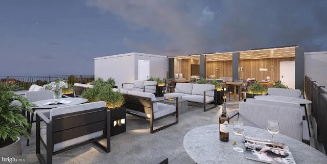 117 On The Blvd Unit 302, Lebanon, PA 17042 - view of patio / terrace with outdoor dining area, fence, and outdoor lounge area