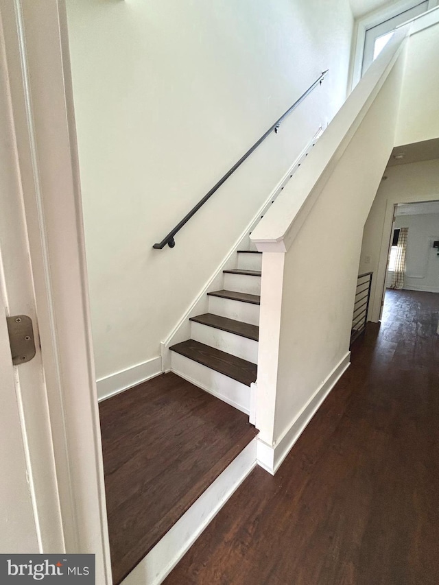 1219 N 5th St Unit 2, Philadelphia, PA 19122 - stairs featuring wood finished floors and baseboards