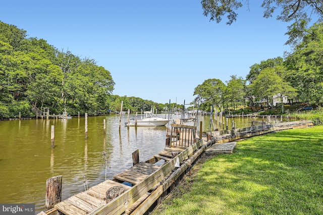 302 Haskell Dr, Arnold, MD 21012 - dock with a yard and a water view