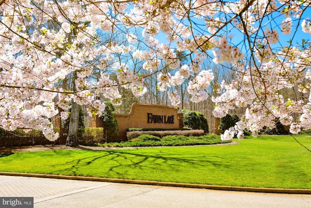 view of front of property featuring a front yard