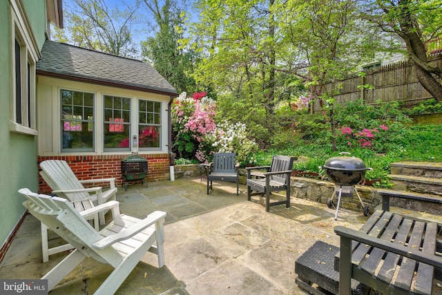 7812 Takoma Ave, Takoma Park, MD 20912 - view of patio / terrace with grilling area