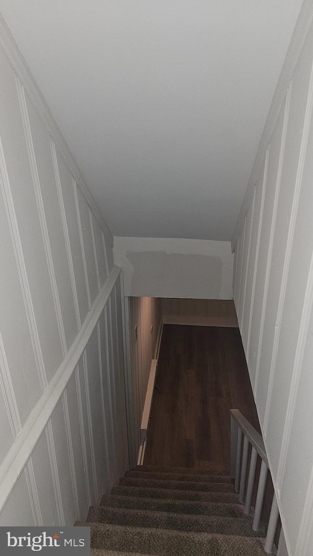 3563 Holmead Pl NW, Washington, DC 20010 - stairs featuring wood finished floors