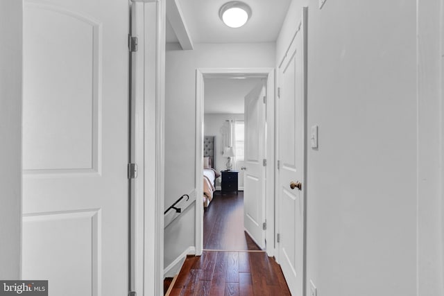1823 Swansea Rd, Baltimore, MD 21239 - corridor featuring dark wood finished floors