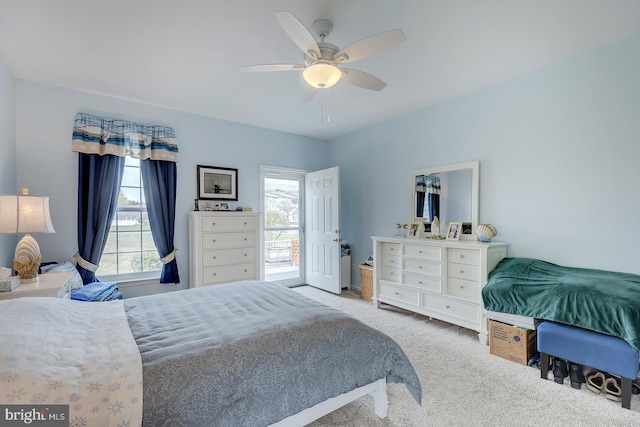 10 Cavendish Ct, Rehoboth Beach, DE 19971 - carpeted bedroom with multiple windows and ceiling fan