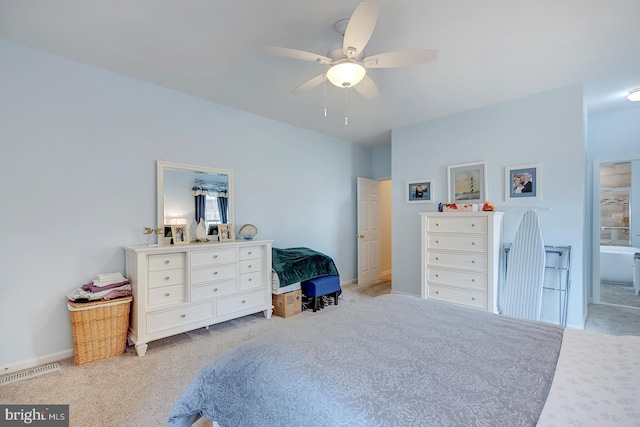 10 Cavendish Ct, Rehoboth Beach, DE 19971 - bedroom with carpet flooring, baseboards, and ceiling fan