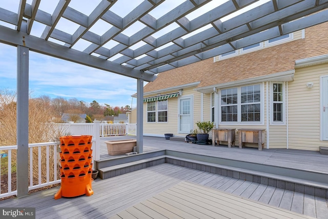 10 Cavendish Ct, Rehoboth Beach, DE 19971 - deck featuring a pergola
