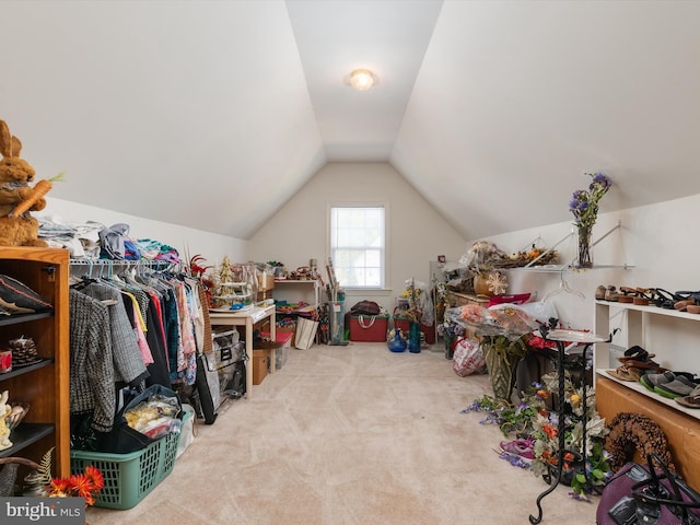 1221 Whetstone Dr, Arnold, MD 21012 - interior space featuring vaulted ceiling and carpet floors