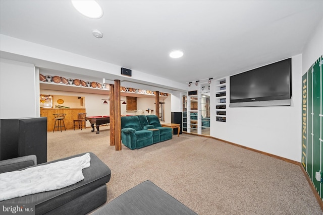 25 Mica St, Townsend, DE 19734 - carpeted living room with billiards