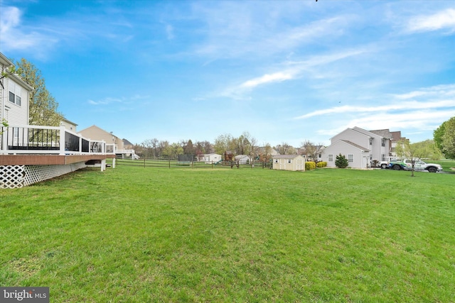 25 Mica St, Townsend, DE 19734 - view of yard with a deck and fence