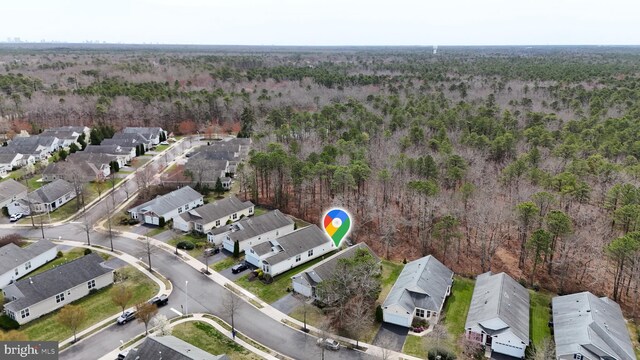 166 Blackburn St, Absecon, NJ 08205 - bird's eye view featuring a view of trees and a residential view
