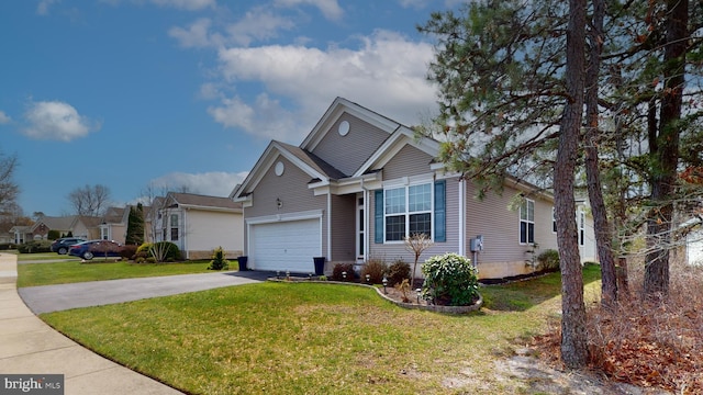 166 Blackburn St, Absecon, NJ 08205 - ranch-style house featuring a front lawn, driveway, and a garage