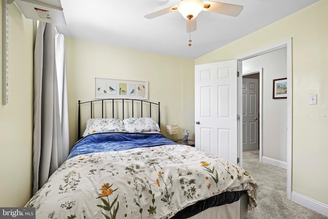 5984 2nd St, Deale, MD 20751 - carpeted bedroom featuring ceiling fan and baseboards