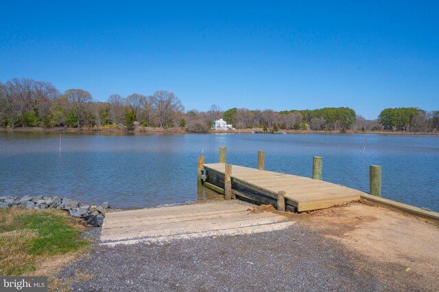 5984 2nd St, Deale, MD 20751 - dock area with a water view