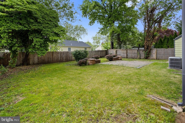 115 Glendale Dr, Ewing, NJ 08618 - view of yard with central AC unit and a patio