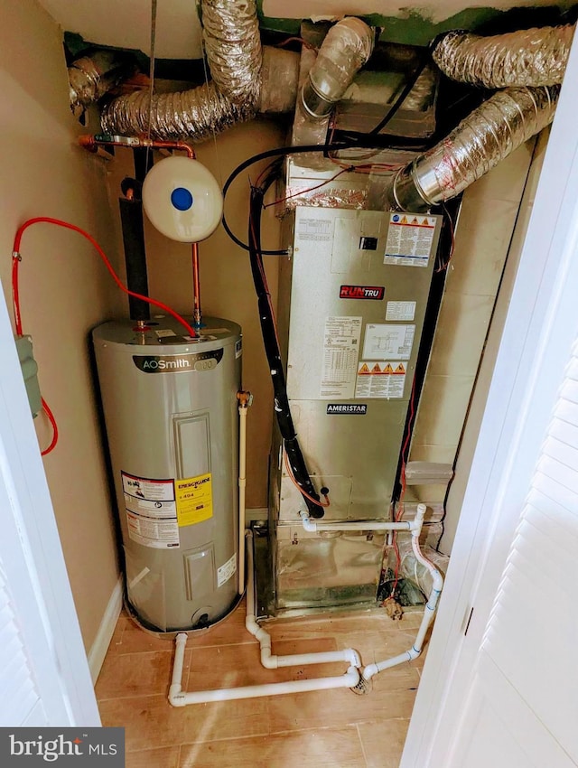 1102 S Carey St, Baltimore, MD 21223 - utility room featuring water heater