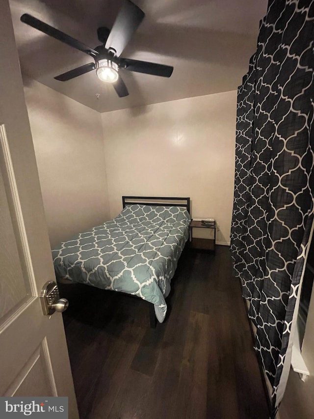 506 Victorianna Dr, Capitol Heights, MD 20743 - bedroom featuring ceiling fan and dark wood-type flooring