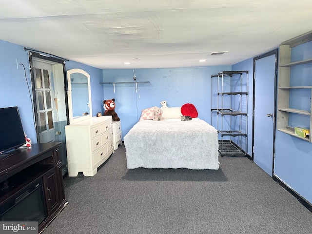 502 N W Ave, Vineland, NJ 08360 - bedroom featuring dark colored carpet and visible vents