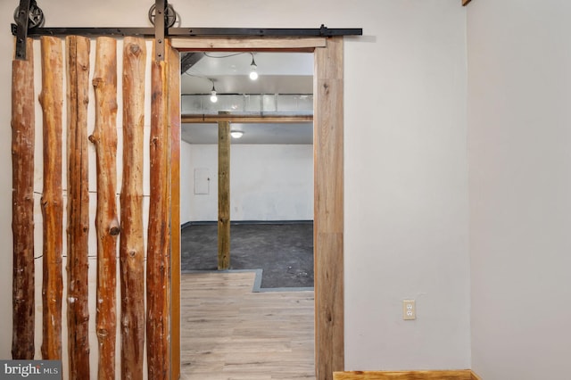 interior space featuring wood finished floors