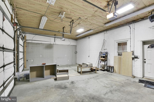 1240 Leopard St, Philadelphia, PA 19125 - garage featuring a garage door opener