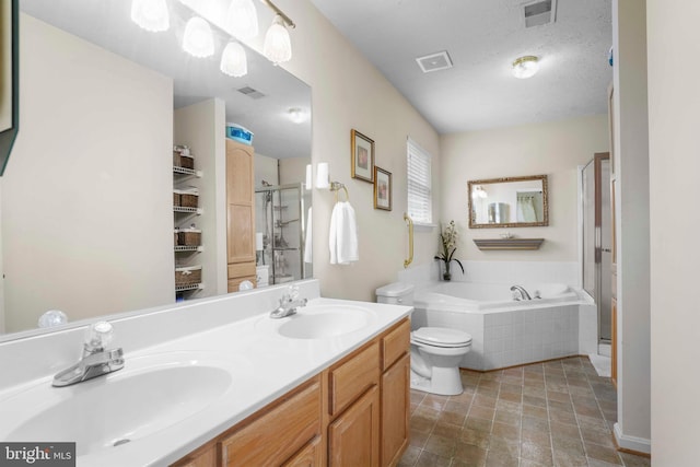 37217 Asher Rd, Mechanicsville, MD 20659 - full bath with visible vents, a sink, and a shower stall