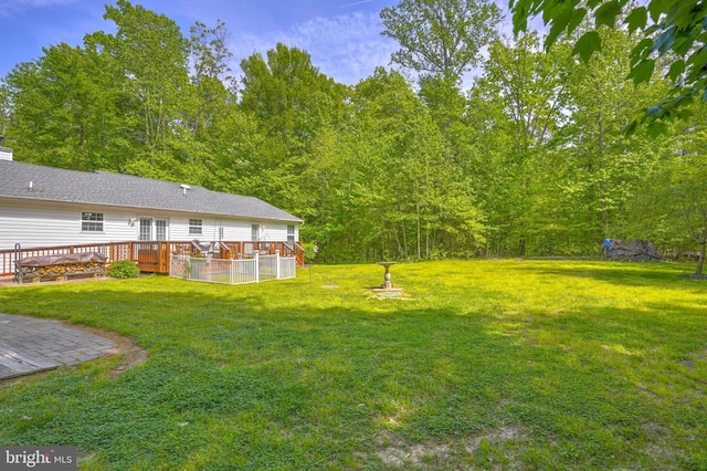 37217 Asher Rd, Mechanicsville, MD 20659 - view of yard with a deck
