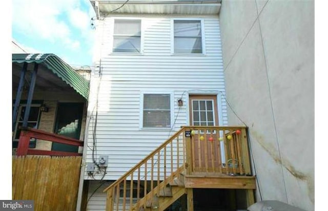 view of rear view of property