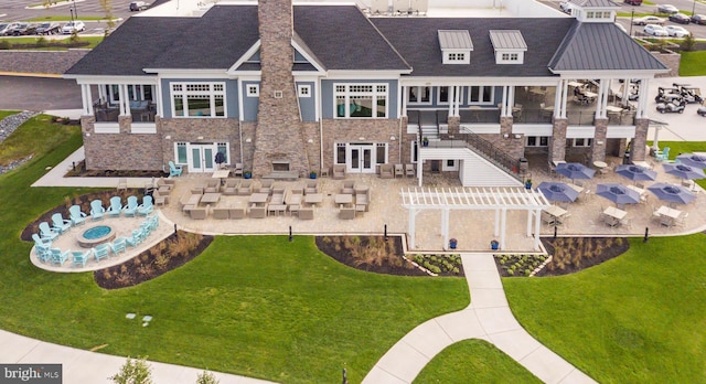 birds eye view of property