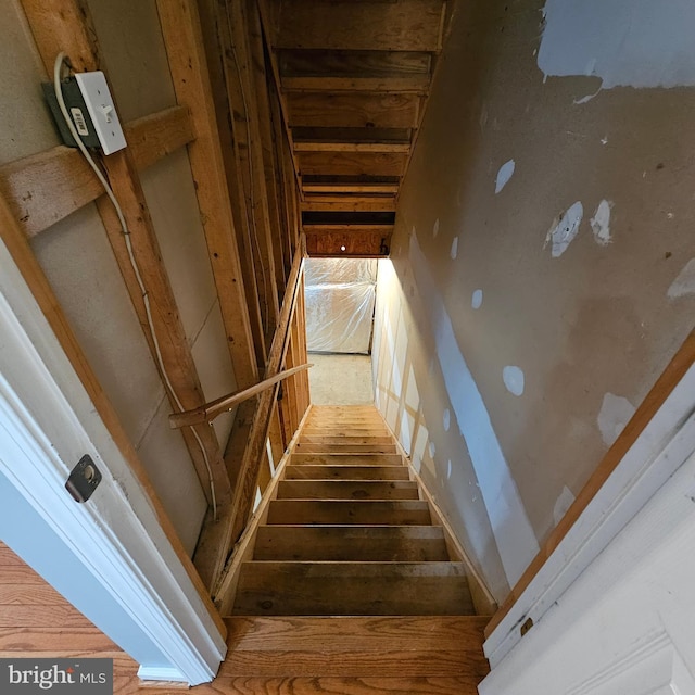 view of stairway